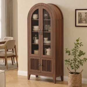 68.9" Tall Arched Display Cabinet