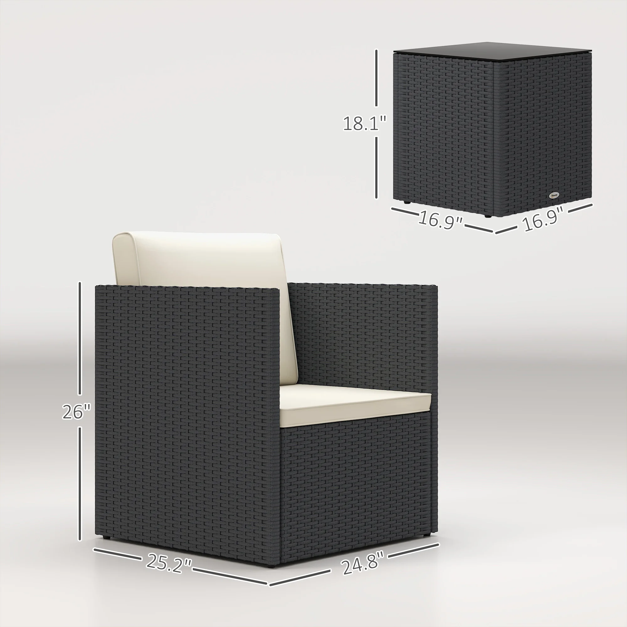 3 Piece Patio Furniture Set - Image 2