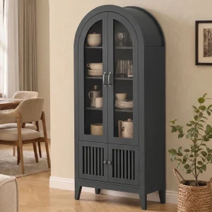 68.9" Tall Arched Display Cabinet - Thumbnail Image 4
