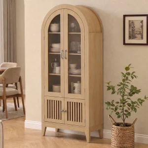 68.9" Tall Arched Display Cabinet - Thumbnail Image 5