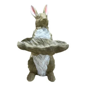 Hand-Painted Rabbit Statue Bunny Garden Ornaments,