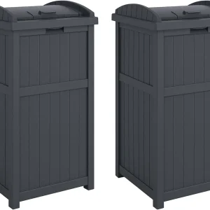 30 Gallon Outdoor Trash Hideaway Resin - Thumbnail Image 2