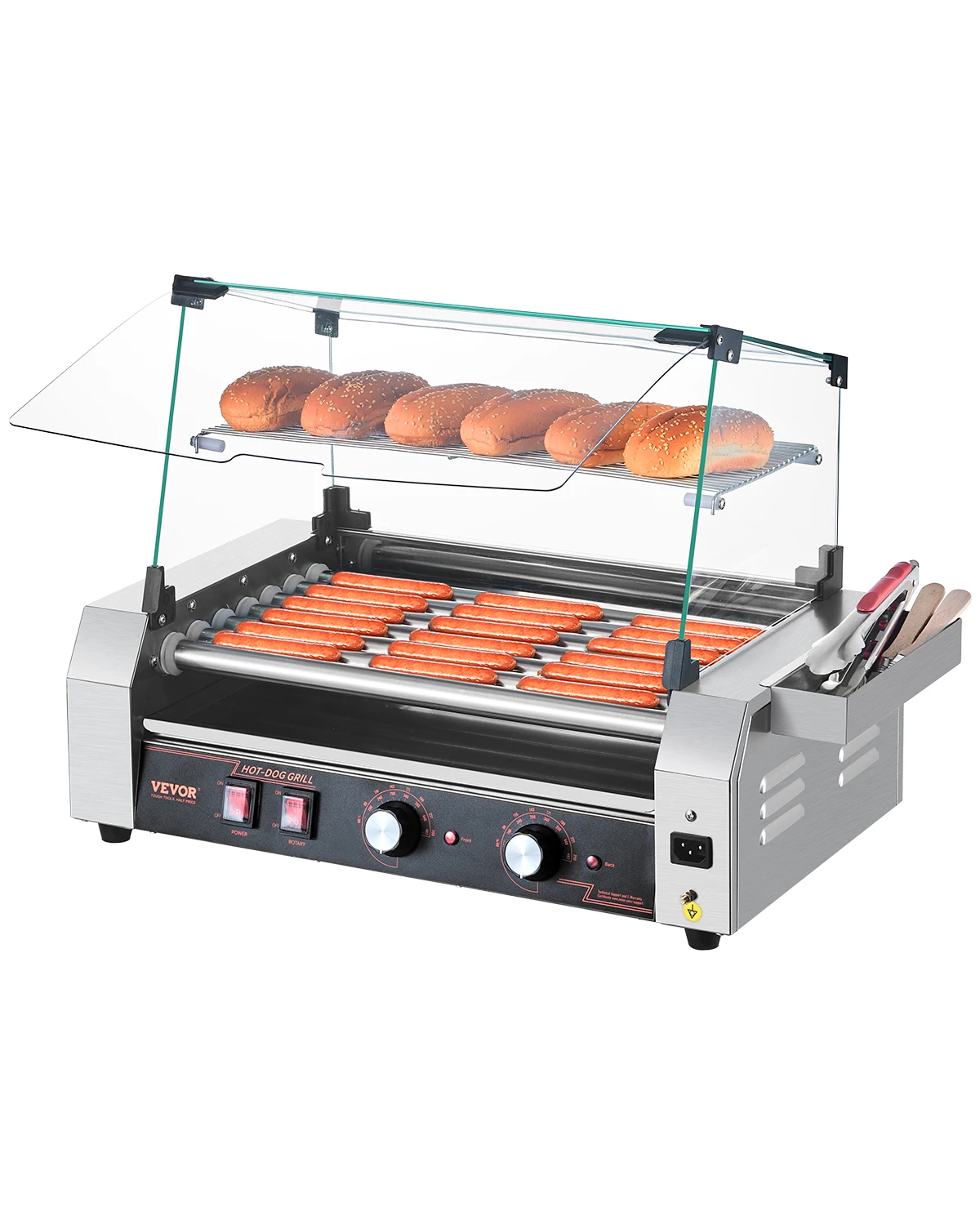 5 7 11 Rollers Hot Dog Roller Stainless Steel - Image 1
