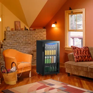 3.5 CU.FT. Mini Fridge w/Glass Door Commercial Grade - Thumbnail Image 2