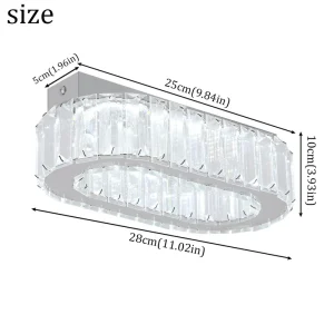 Crystal Oval Ring Chandelier Luxury Interior Decoration - Thumbnail Image 5