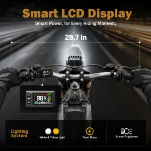 Electric Dirt Bike Motorcycle 60V 5500W Brushless Motor,27Ah Lithium - Thumbnail Image 3