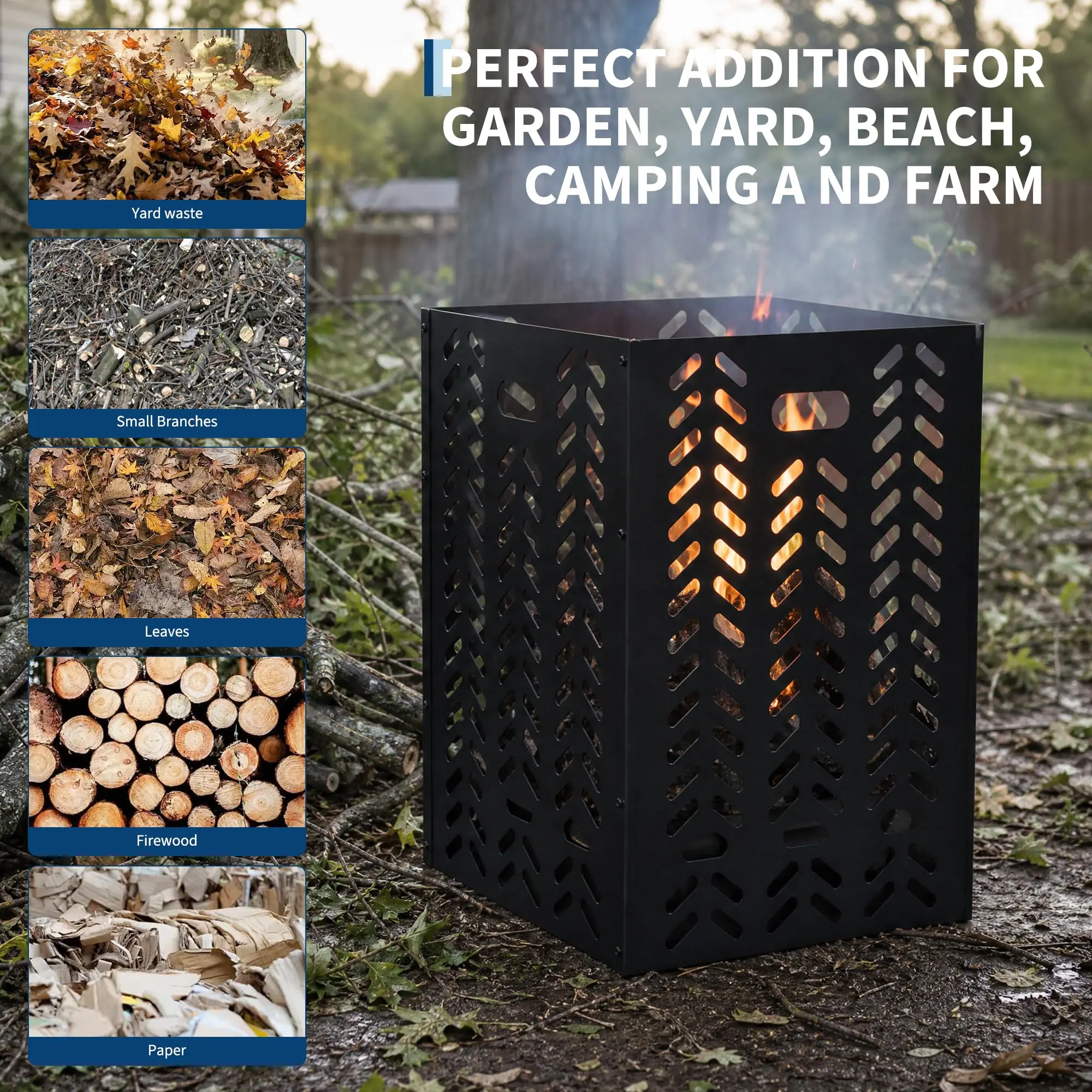 63 Gal Outdoor Burn Barrel - Image 2