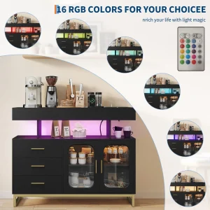 40"Sideboard Buffet Charging Station - Thumbnail Image 2