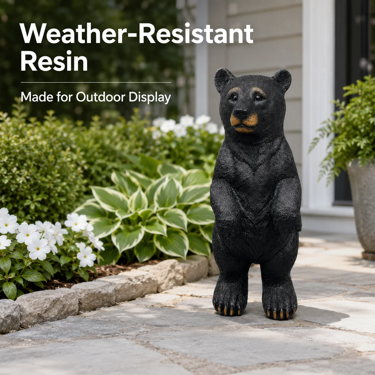 Standing Black Bear Statue - Image 3