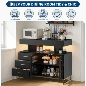 40"Sideboard Buffet Charging Station - Thumbnail Image 3