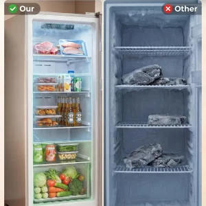 11 Cu.Ft Refrigerator Upright Fridge Freezer - Thumbnail Image 5