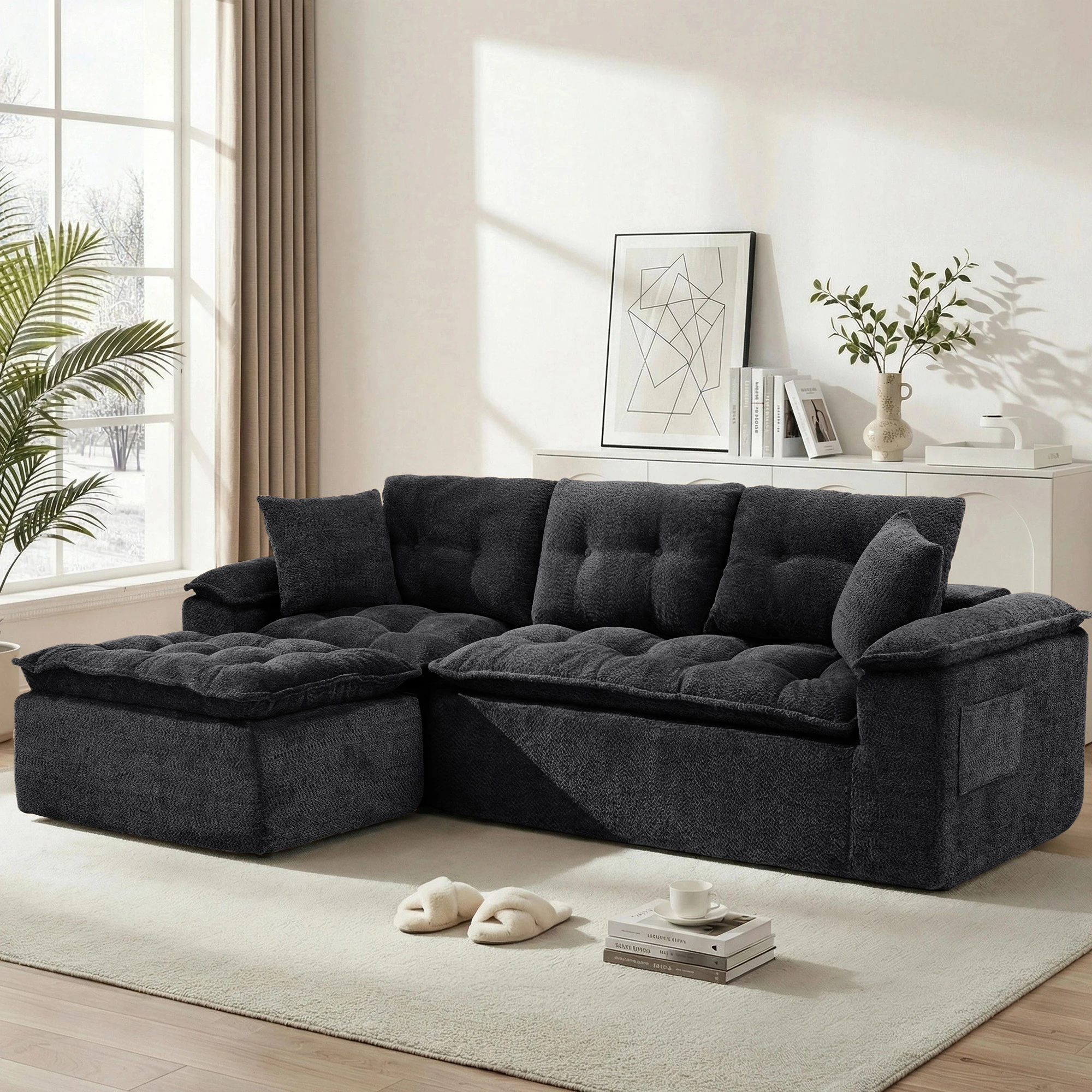 Korser 110" Modern L Sectional Sofa - Image 5