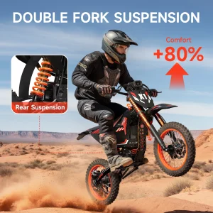 X1 Spark Electric Dirt Bike 4500W 60 Miles 50MPH - Thumbnail Image 2