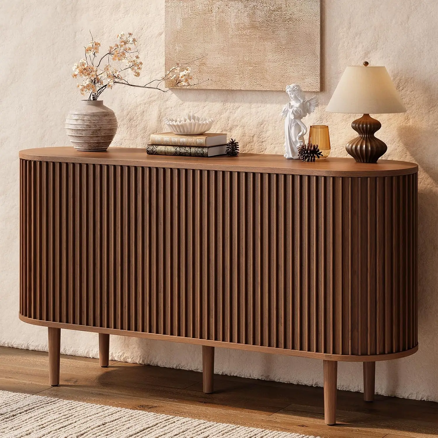 55" Sideboard Cabinet Buffet Storage - Image 1